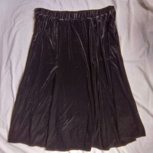 Studio 1940 Black Velour Skirt Goth Dark Fairy Whimsigoth Women's Size 18/20W